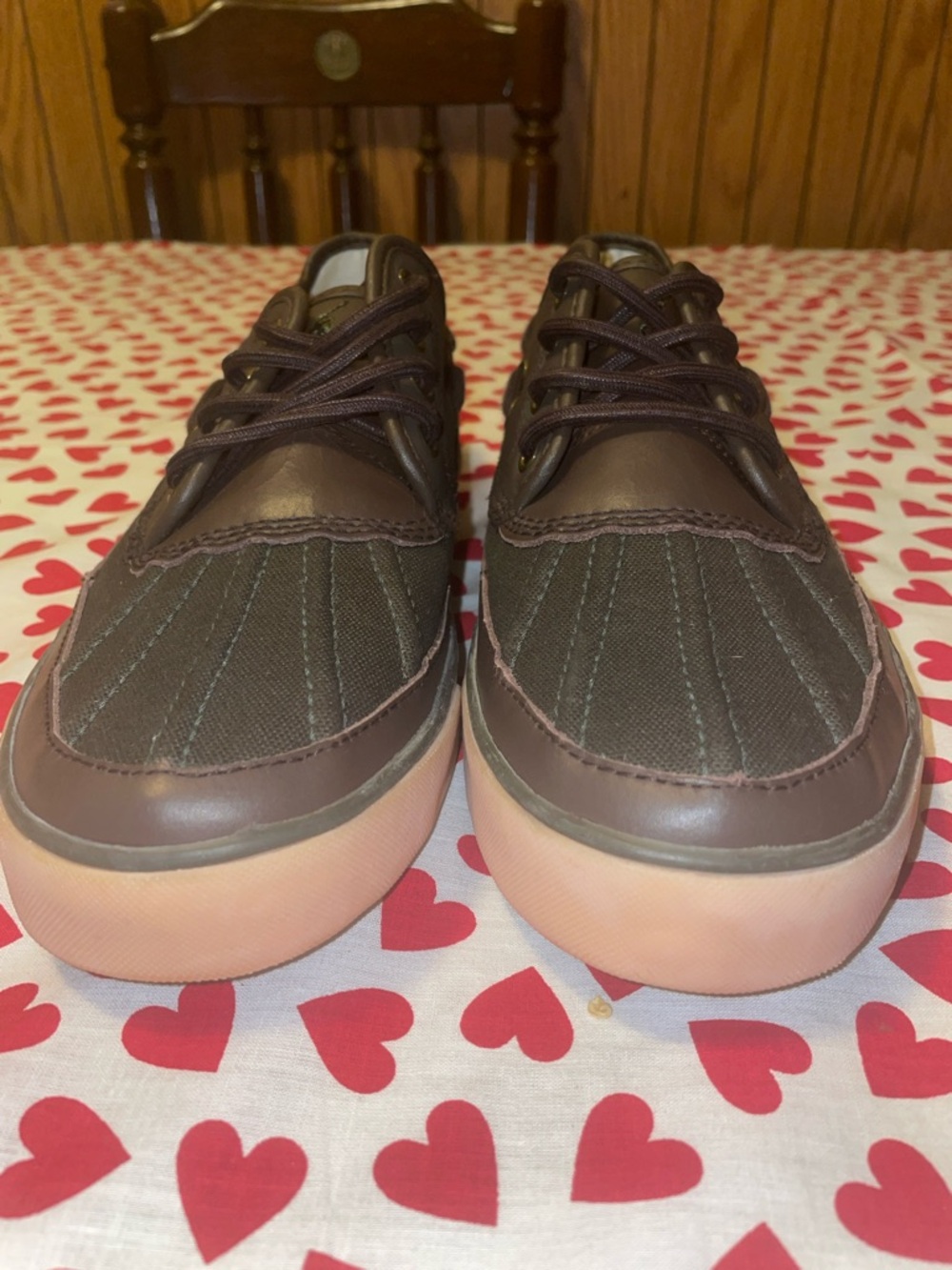 Brown polo Ralph Lauren park stone  leather shoes (10)(new)